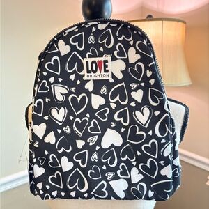 NWT~ Brighton Endless Love Black and White Backpack! 🖤 🤍